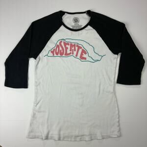 Parks Project Yosemite Raglan Tee Black White Unisex M